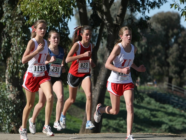 NCS XC D5 Girls-037.JPG - 2009 North Coast Section Cross Country Championships, Hayward High School, Hayward, California